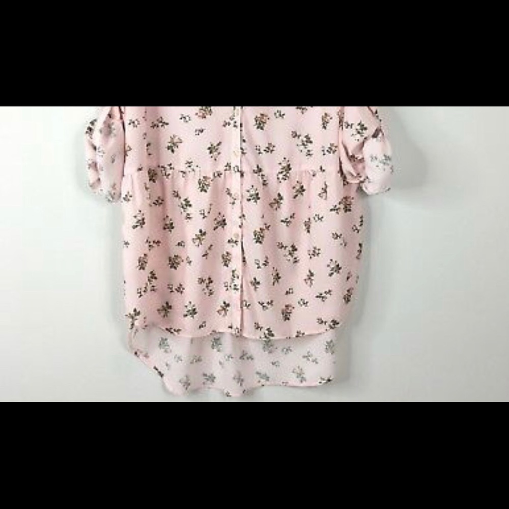 Soho New York & Company Floral Pink Blouse - Picture 2 of 4